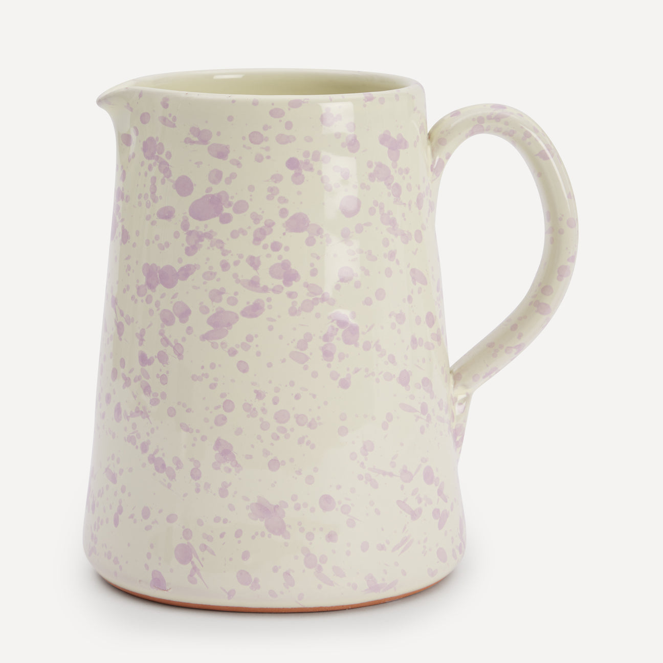 Lilac Splatter Hand Painted Ceramic Jug