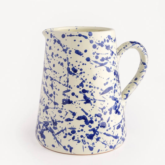 Blueberry Splatter Hand Painted Ceramic Jug