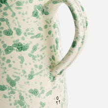 Pistachio Splatter Hand Painted Ceramic Jug