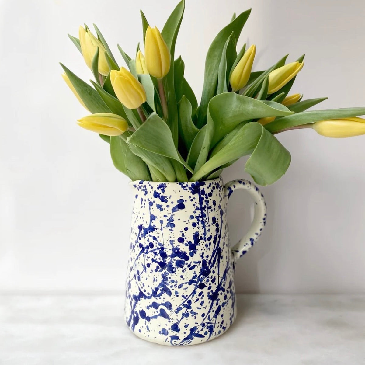 Blueberry Splatter Hand Painted Ceramic Jug